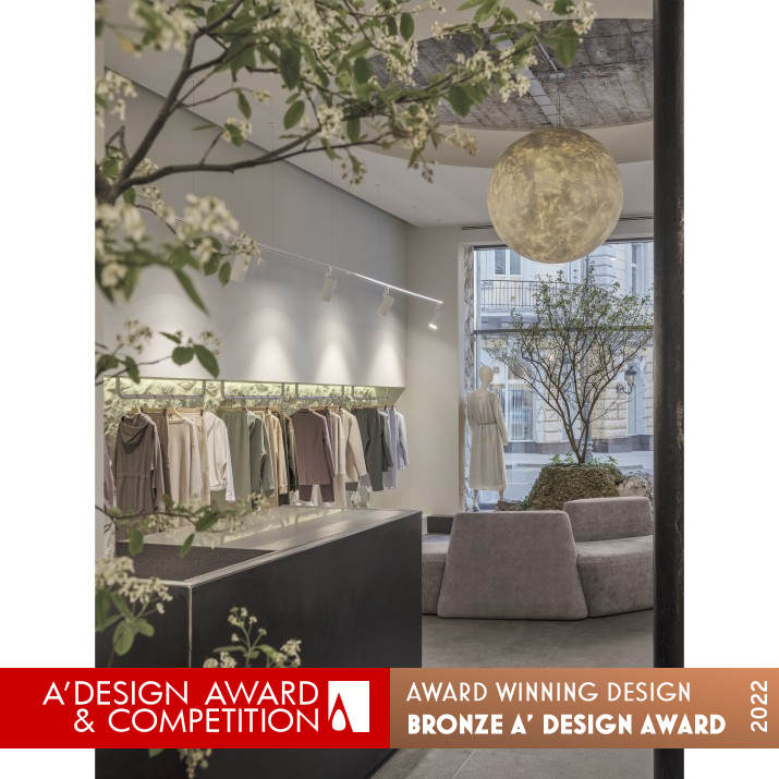 Latrika Boutique Interior of a Showroom by Jenya Lykasova Bronze Interior Space and Exhibition Design Award Winner 2022 