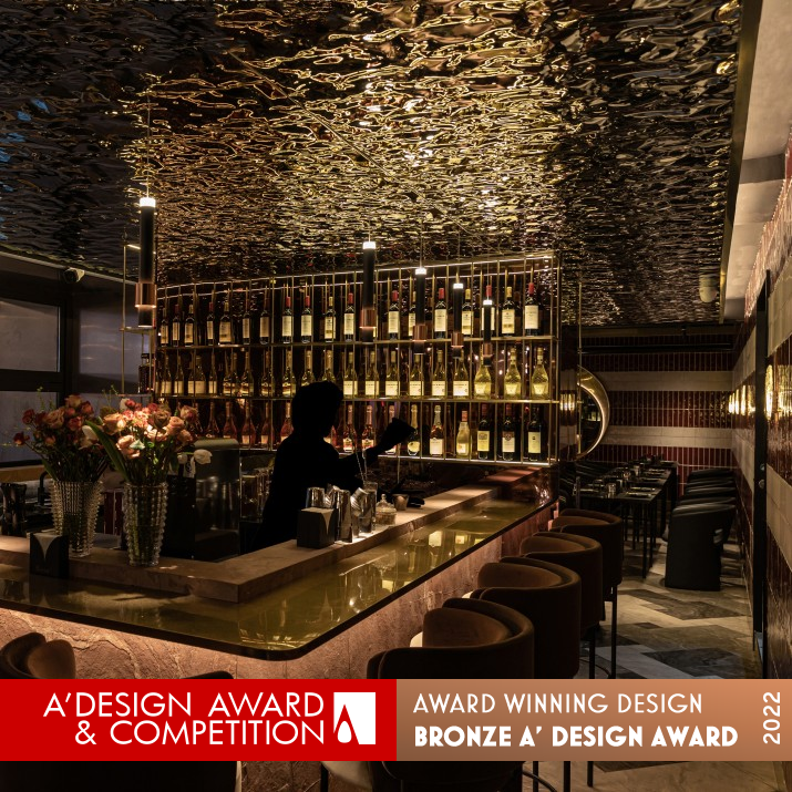 Siete7 Bar and Restaurant by O and O Studio Ltd Bronze Interior Space and Exhibition Design Award Winner 2022 