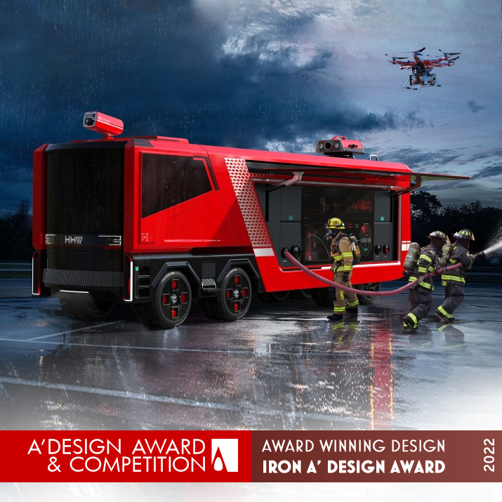 Hero Fire Truck by Industrial Design College of LAFA Iron Vehicle, Mobility and Transportation Design Award Winner 2022 