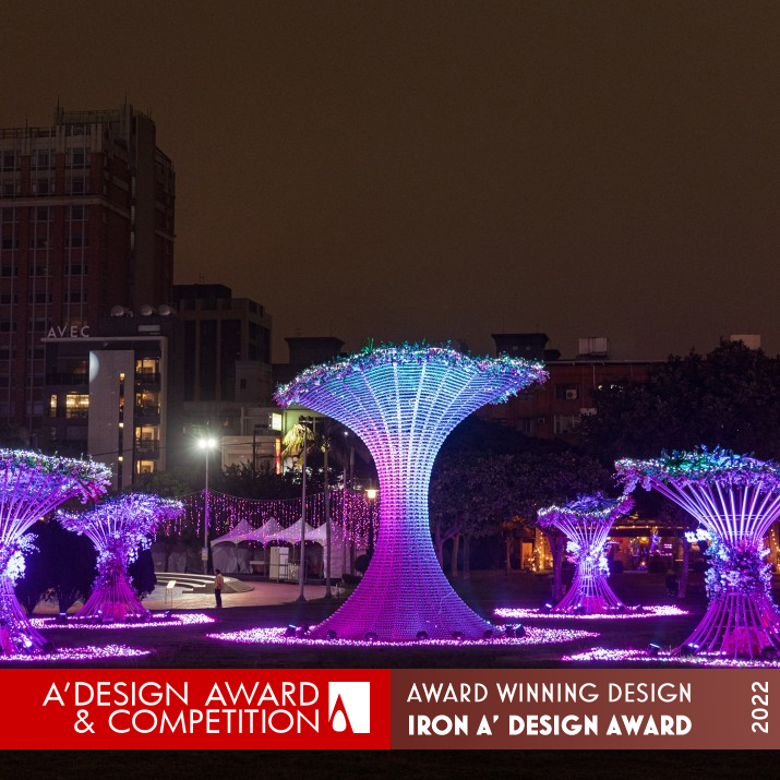 Blossoming Light Installation Art  by Chih Liang Liu and Tien Ho Iron Lighting Products and Fixtures Design Award Winner 2022 