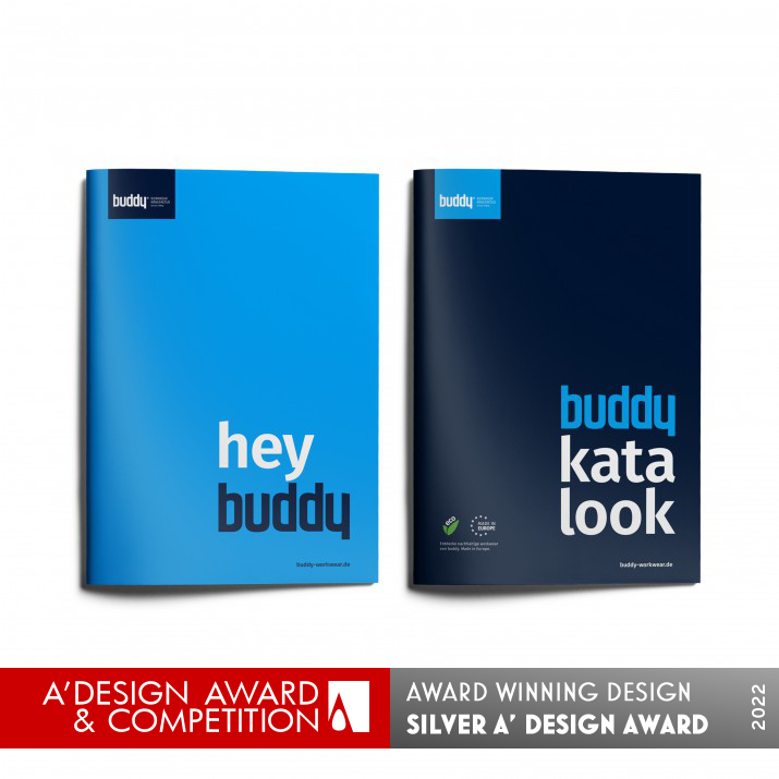 Buddy Workwear Brand Identity by Pilotfisch GmbH and Co. KG Silver Advertising, Marketing and Communication Design Award Winner 2022 