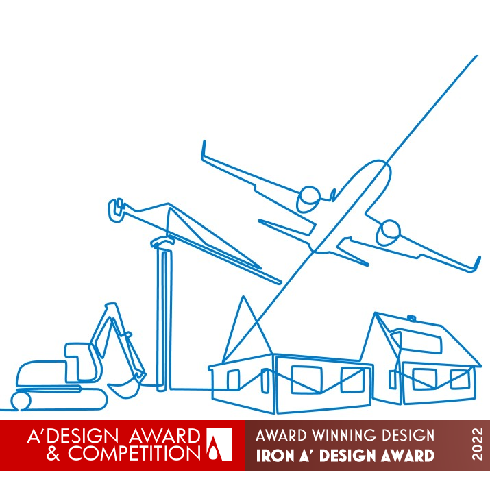 Staat van Schiphol Illustrations  by Elise Eekhout Iron Graphics, Illustration and Visual Communication Design Award Winner 2022 