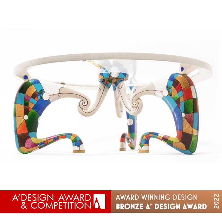 Frail World Table by Alexandr Strepetov Bronze Fine Arts and Art Installation Design Award Winner 2022 