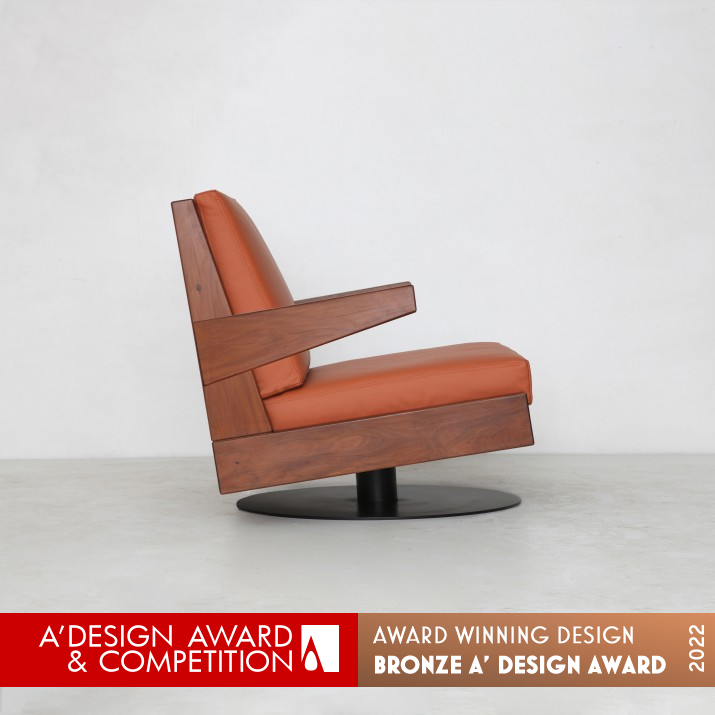 Revolving Especie Armchair by Zanini de Zanine Bronze Furniture Design Award Winner 2022 