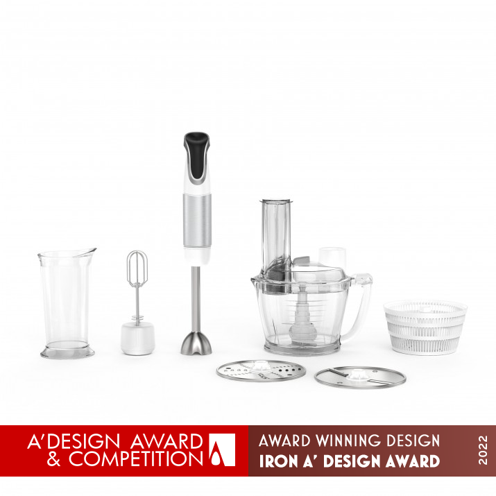 Lura Hand Blender Set by Yasemin Ulukan Iron Home Appliances Design Award Winner 2022 