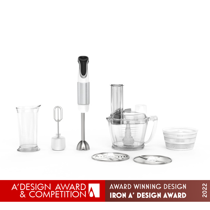 Lura Hand Blender Set by Yasemin Ulukan Iron Home Appliances Design Award Winner 2022 