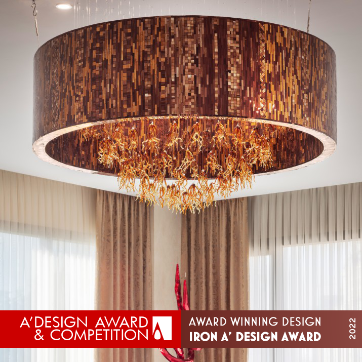 Sunrise Installation Light by Abbas Sufi Nejad Iron Limited Edition and Custom Design Award Winner 2022 