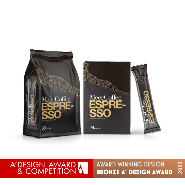 Meer Instant Coffee Packaging by Masoud Najafi Amirkiasar Bronze Packaging Design Award Winner 2023 