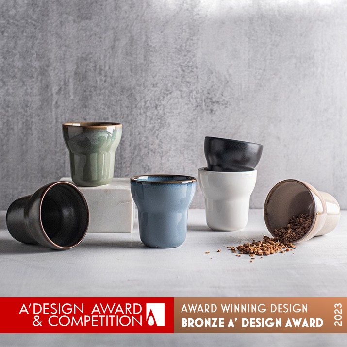 Softline Coffee Cup and Bowl by Ahmet Osman Peker Bronze Bakeware, Tableware, Drinkware and Cookware Design Award Winner 2023 