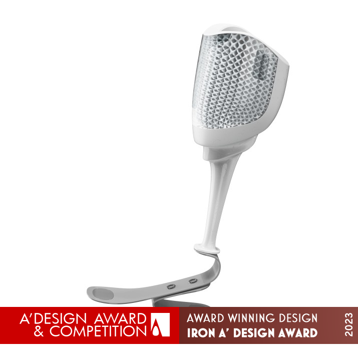 Meta Mecha Metamaterial Prosthetic Liner by Xuerong Cai Iron Cybernetics, Prosthesis and Implant Design Award Winner 2023 