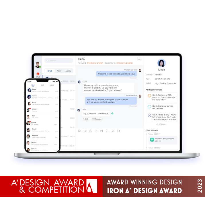 Aifanfan IM App by Baidu Online Network Technology Beijing Iron Information Technologies Design Award Winner 2023 