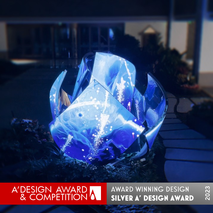 Blossom Wonder Interactive Installation by Blu Lv Silver Installation Design Award Winner 2023 