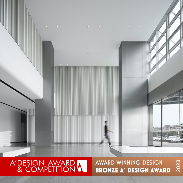 Dongyu Logistics Office Lobby by Simon Cheng Bronze Interior Space and Exhibition Design Award Winner 2023 