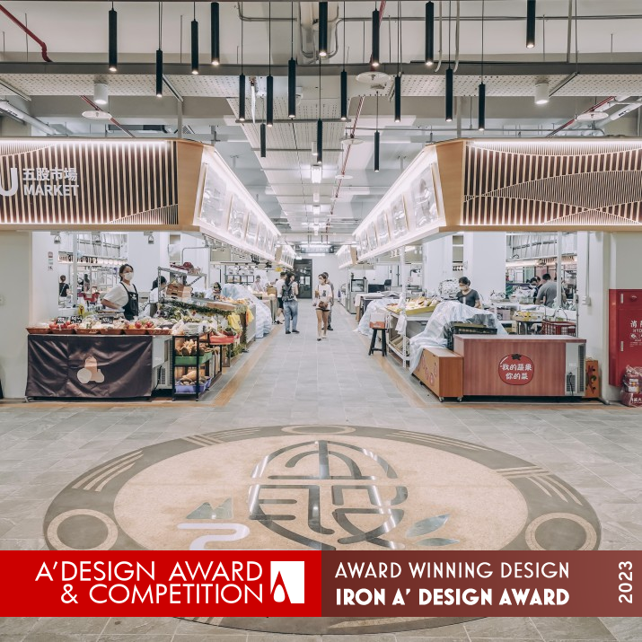 Wugu Market Interior Space by Chung-I Shih Iron Interior Space and Exhibition Design Award Winner 2023 