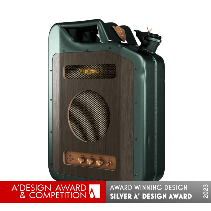 Danish Fuel Portable Speaker by Rene Sundahl Silver Limited Edition and Custom Design Award Winner 2023 