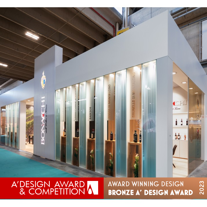 Bonacchi Stand Vinitaly by Franco Pupillo Bronze Trade Show Architecture, Interiors, and Exhibit Design Award Winner 2023 