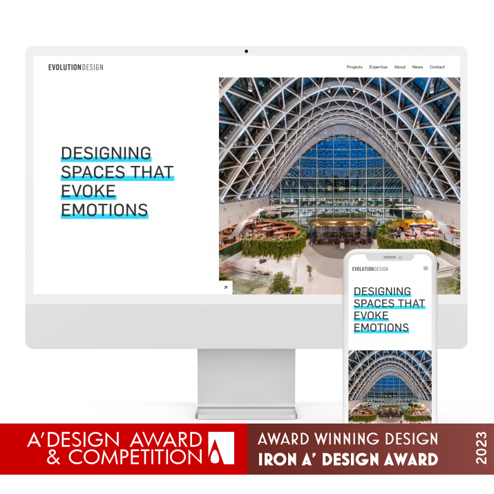 Evolution Design Website by Evolution Design Iron Website and Web Design Award Winner 2023 