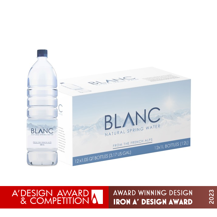 Blanc Water Branding by Harel Koka Iron Graphics, Illustration and Visual Communication Design Award Winner 2023 