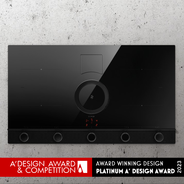 Nikolatesla Unplugged Extractor Induction Hob With Knobs by Elica - Fabrizio Crisa Platinum Home Appliances Design Award Winner 2023 