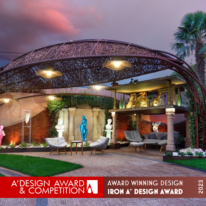 Rings Residential Garden by Fernando Pozuelo Iron Landscape Planning and Garden Design Award Winner 2023 