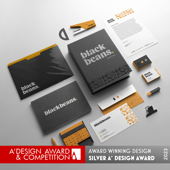 Black Beans Branding by Deborah Avila Silver Graphics, Illustration and Visual Communication Design Award Winner 2023 