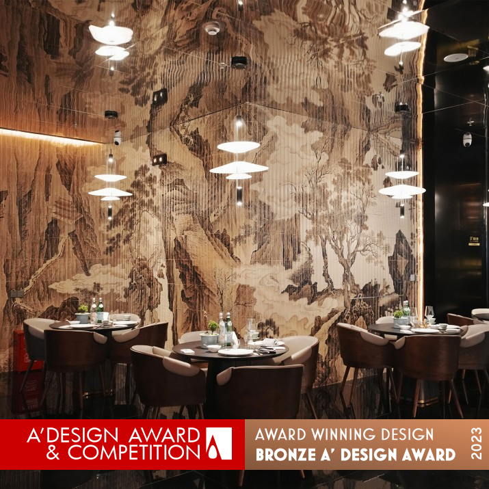 Gin And Chuan Restaurant by Chen Zilong Bronze Interior Space and Exhibition Design Award Winner 2023 