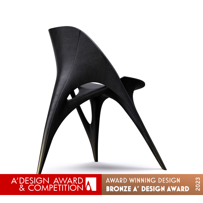 Waterfall Leisure Chair by Wei Jingye and Sun Bin Bronze Furniture Design Award Winner 2023 
