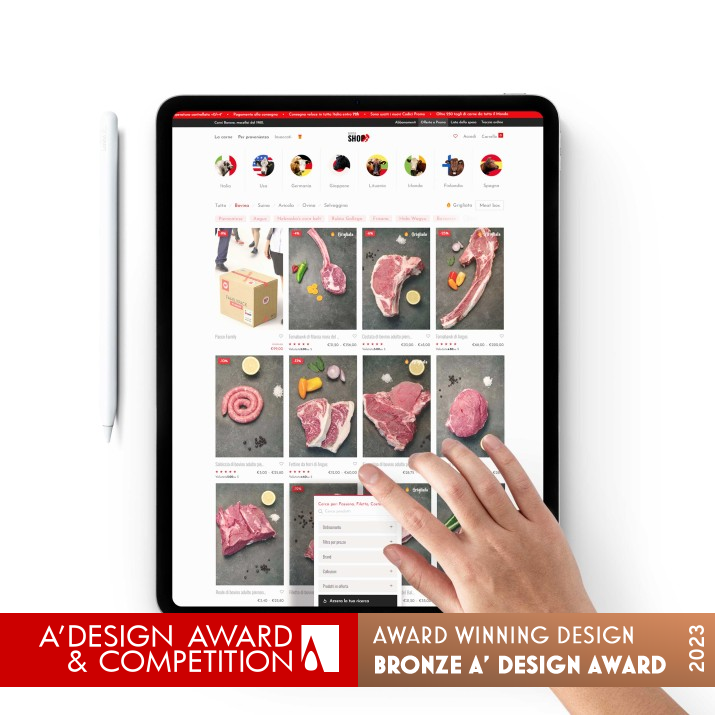 Meat by Meet Digital Marketing by Luca Prata Bronze Advertising, Marketing and Communication Design Award Winner 2023 