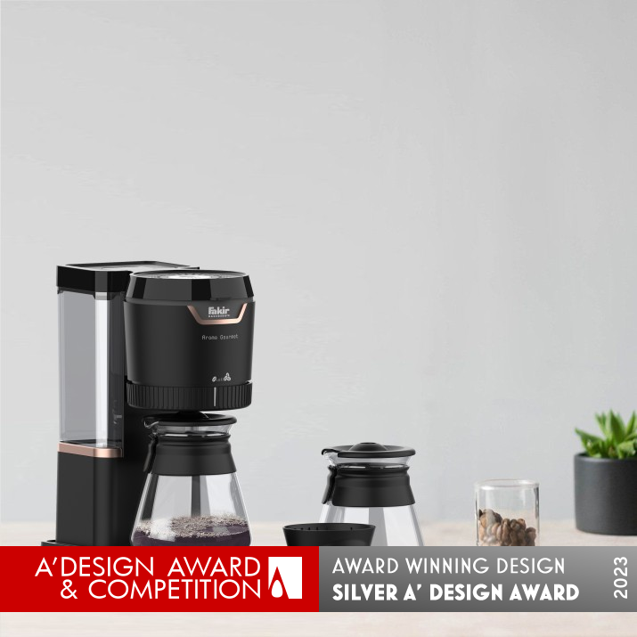 Aroma Gourmet Filter Coffee Machine by Meltem Cetinkaya Silver Home Appliances Design Award Winner 2023 