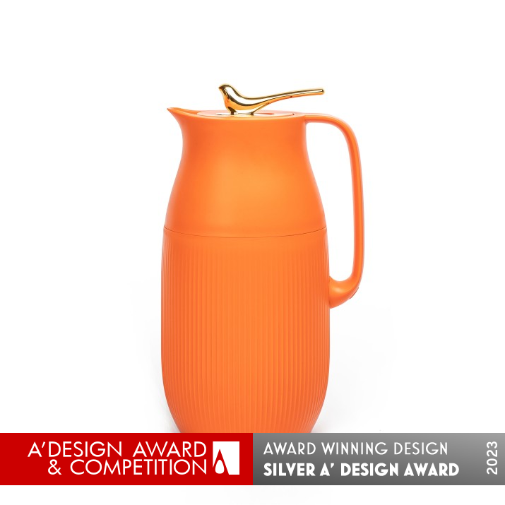 Magpie Thermo Jug by Cacica Tang Silver Bakeware, Tableware, Drinkware and Cookware Design Award Winner 2023 