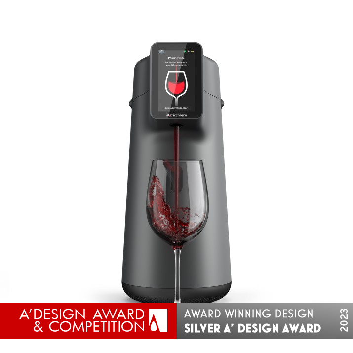 Albi Home Smart Wine Dispencer by Emanuele Pangrazi Silver Home Appliances Design Award Winner 2023 