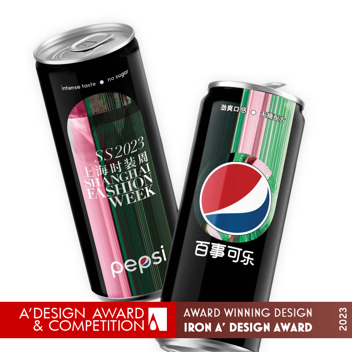 Pepsi Black x Digital Shanghai FW Beverage Packaging by PepsiCo Design and Innovation Iron Limited Edition and Custom Design Award Winner 2023 