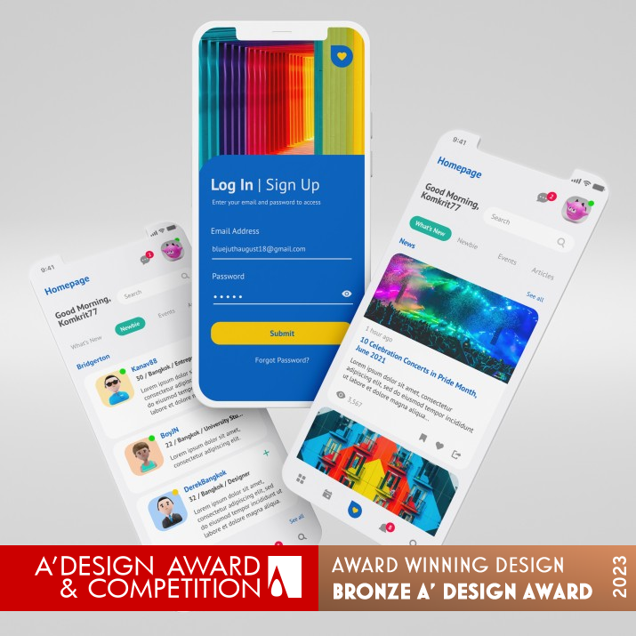 Blazing Love Community Platform  by Juthamas Vadhanapanich Bronze Mobile Technologies, Applications and Software Design Award Winner 2023 