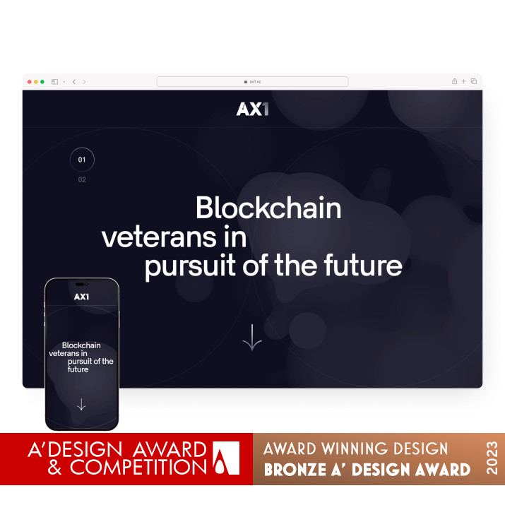 AX1 Website by Alisa Kalnitska Bronze Website and Web Design Award Winner 2023 