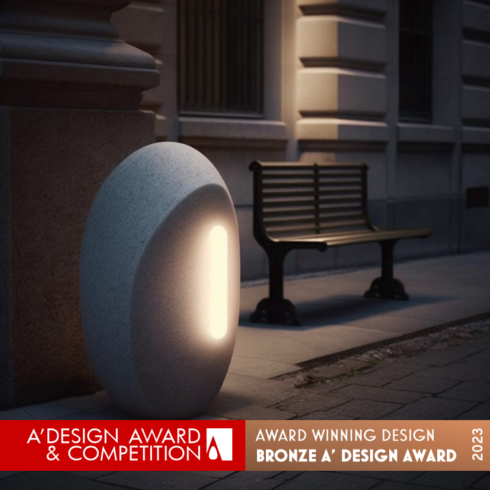 Pebble Street Lighting by Gizem Deniz Guneri Sogut Bronze Street Furniture Design Award Winner 2023 