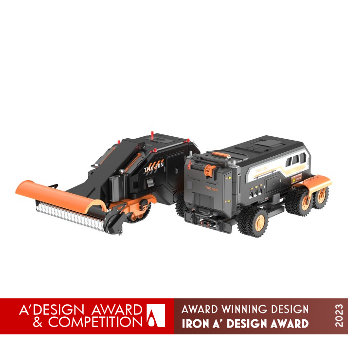 TNK-50N Waste Concrete Reprocessing by Yong Zhang Iron Heavy Machinery Design Award Winner 2023 