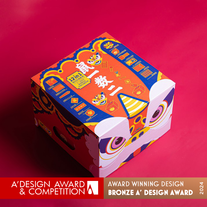 Lion Dancing New Year Children's Gift Box by Shenzhen Banana Design Co. Ltd Bronze Packaging Design Award Winner 2024 