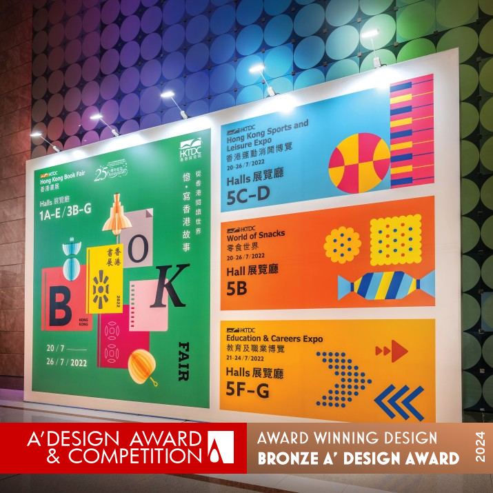 Hong Kong Book Fair 2022 Public Exhibition by Dury Chin Bronze Event and Happening Design Award Winner 2024 