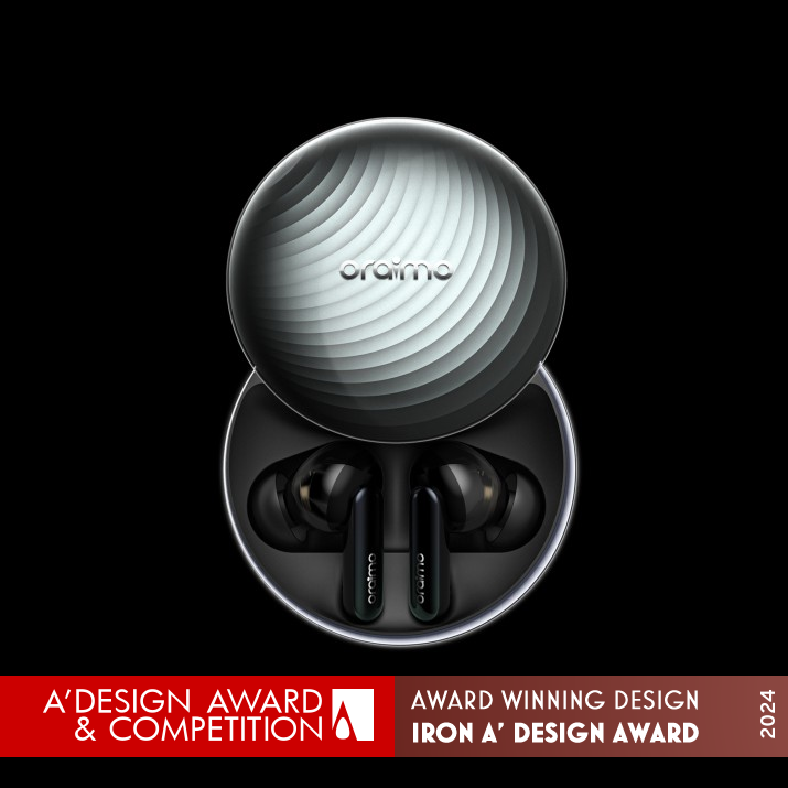 Oraimo Free Pods 5 Bluetooth Headphones by Shenzhen Transsion Holdings Co., Limited Iron Audio and Sound Equipment Design Award Winner 2024 