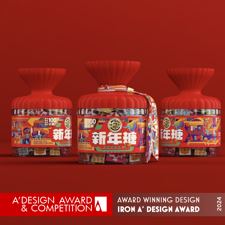 Hsu Fuchi Candy Packaging by Tiger Pan Iron Packaging Design Award Winner 2024 