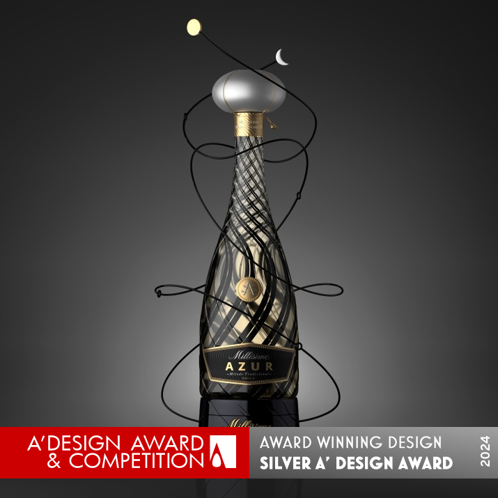 Azur Millesime Wine Packaging by Ximena Ureta Silver Packaging Design Award Winner 2024 