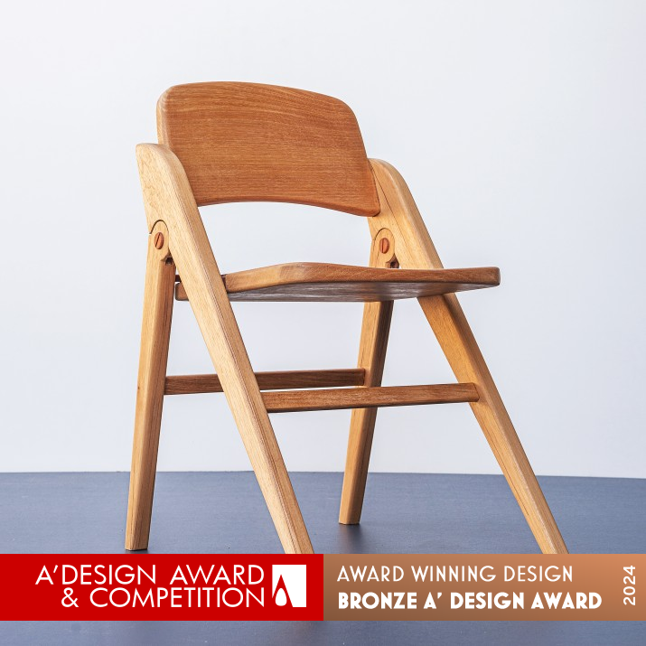 Velga Folding Chair by Rodrigo Berlim Bronze Furniture Design Award Winner 2024 