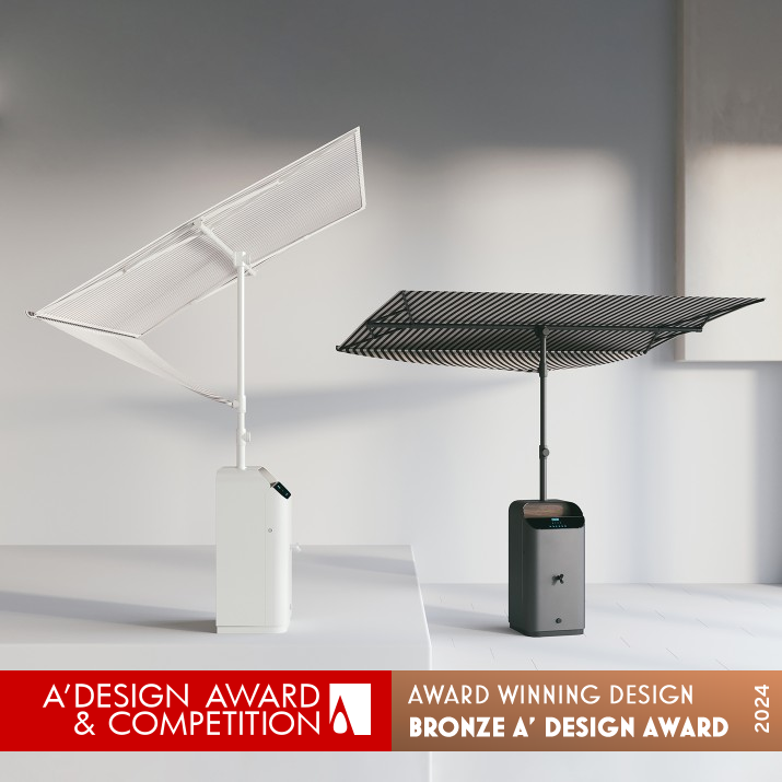 Rayn Rain Collecting Sunshade by Puschmann Leon and Yu Ren Bronze Garden and Outdoor Furniture Design Award Winner 2024 