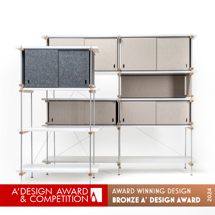 Shelfium Multifunctional Furniture by Stanislav Melis and Jozef Michalko Bronze Furniture Design Award Winner 2024 