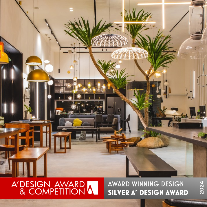 Eco-Luminance Oasis Retails Shop by Rix Yap Silver Interior Space and Exhibition Design Award Winner 2024 