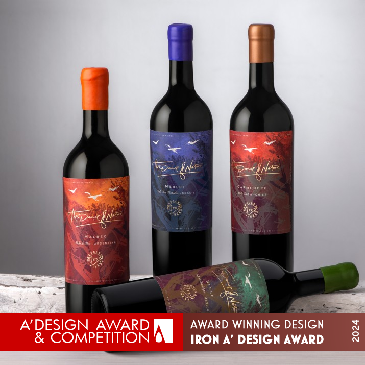 The Dance of Nature Wine Packaging by Ximena Ureta Iron Packaging Design Award Winner 2024 