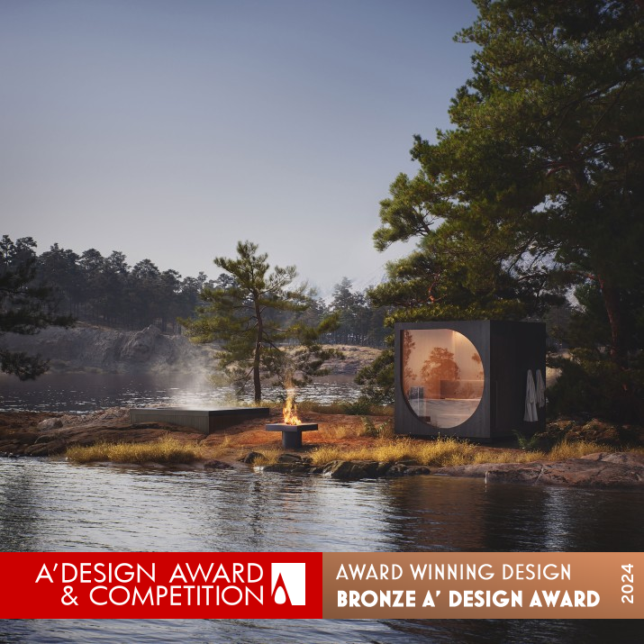 Drop Sauna and Drop Lodge Sauna and Small Cottage by Drop Bronze Architecture, Building and Structure Design Award Winner 2024 