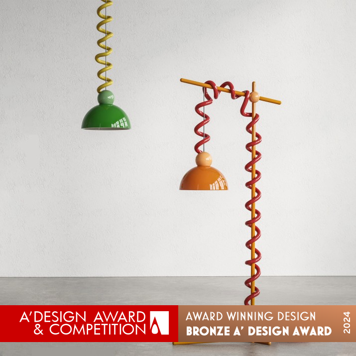 Helix Lamp by Jun Wang Bronze Lighting Products and Fixtures Design Award Winner 2024 