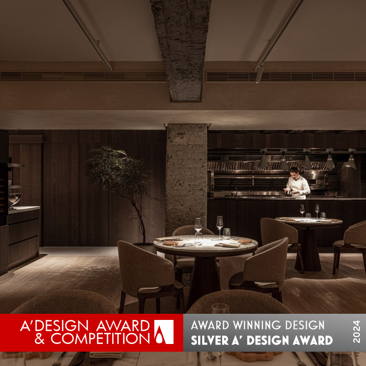 Ecru Restaurant by Chia Yu Chan Silver Interior Space and Exhibition Design Award Winner 2024 