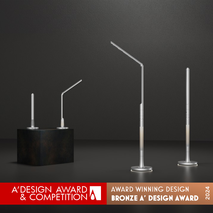 Firmament I Table and Floor Lamps by Zuilin Zeng, Yunbin Wang and Yin Xu Bronze Lighting Products and Fixtures Design Award Winner 2024 